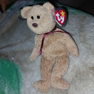 Beanie Baby - Curly The Bear WITH ERRORS